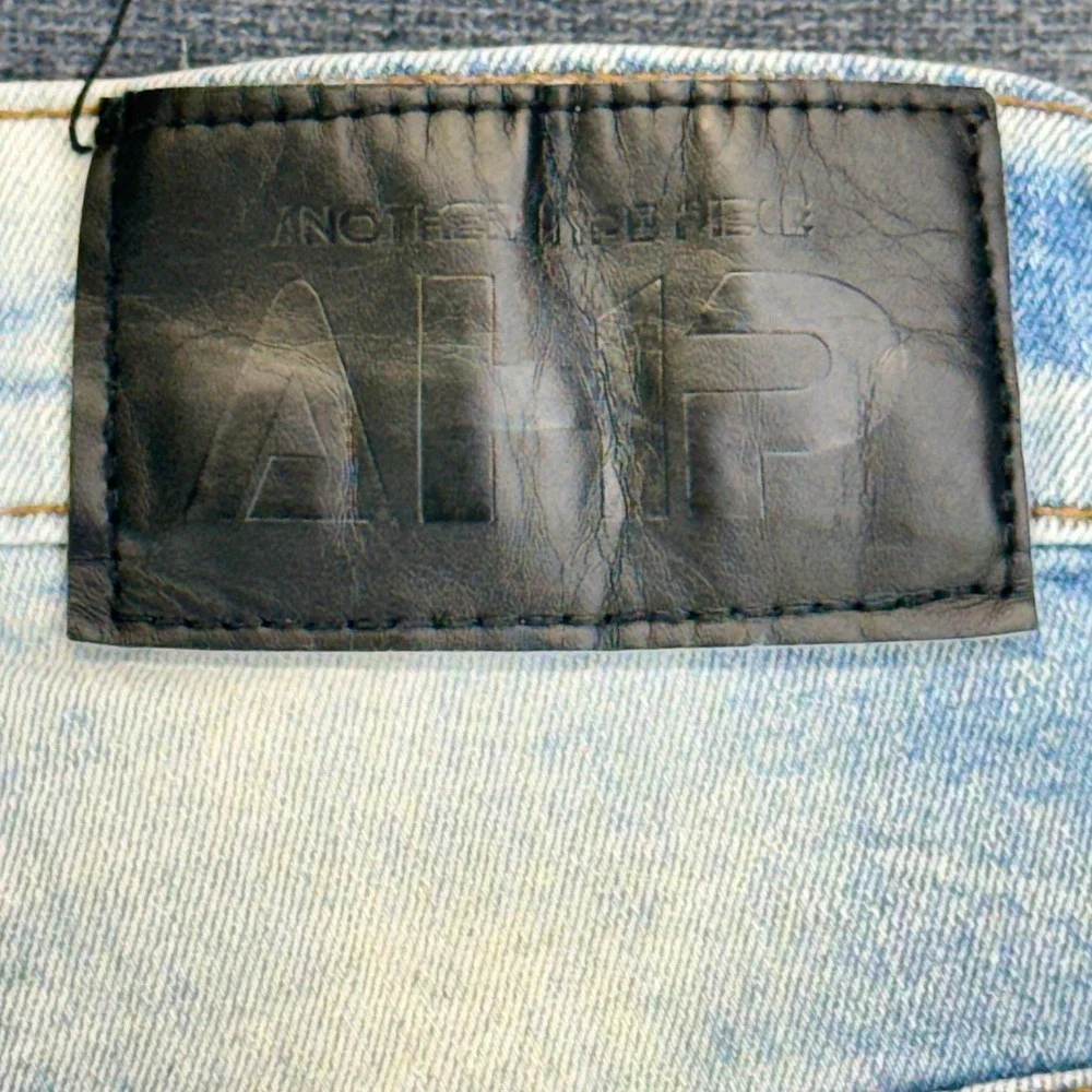 Another Hype Piece Jeans Mens 40 Light Blue Cotton Slim Distressed Acid Wash